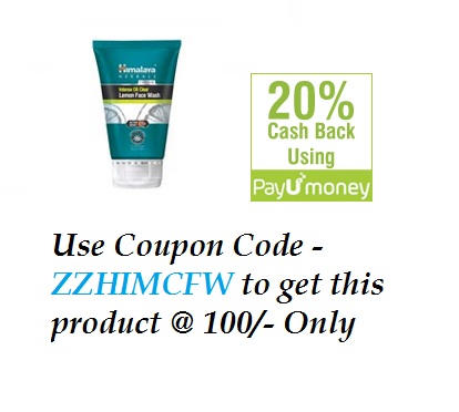 India Desire : Buy Himalaya For Him Intense Oil Clear Lemon Face Wash At Rs. 100 Only From Zotezo